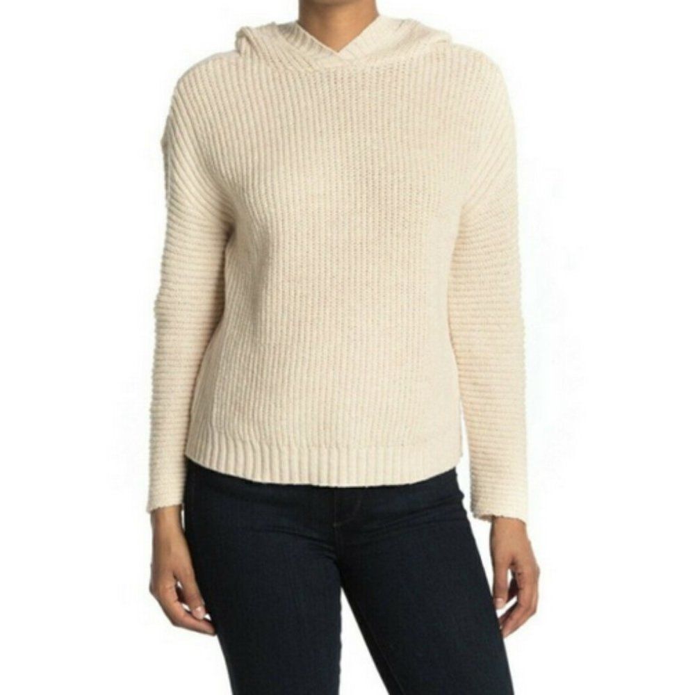 5/$25 Summer‎ Sale!!! Abound Ivory Hooded Sweater Size XS